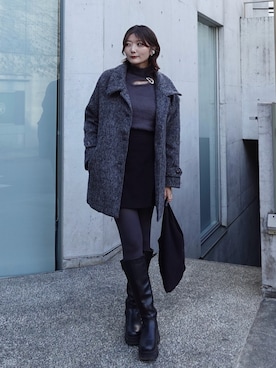 「Meiru（メイル）のアイテム」を使った、Yurinaさん（レディース・166cm）の冬コーディネート