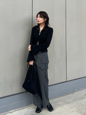 「MM6 Maison Margiela（ｴﾑｴﾑｼｯｸｽ ﾒｿﾞﾝ ﾏﾙｼﾞｪﾗ）のアイテム」を使った、Yurinaさん（レディース・166cm）の春コーディネート