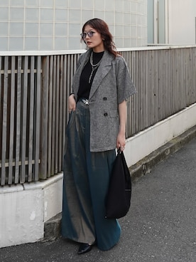 「アイテム（その他）」を使った、Yurinaさん（レディース・166cm）の夏コーディネート