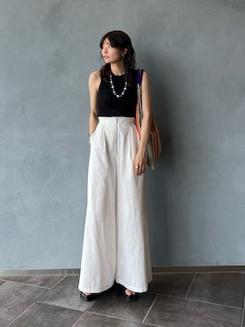 「MARNI（マルニ）のアイテム」を使った、Yurinaさん（レディース・166cm）の夏コーディネート