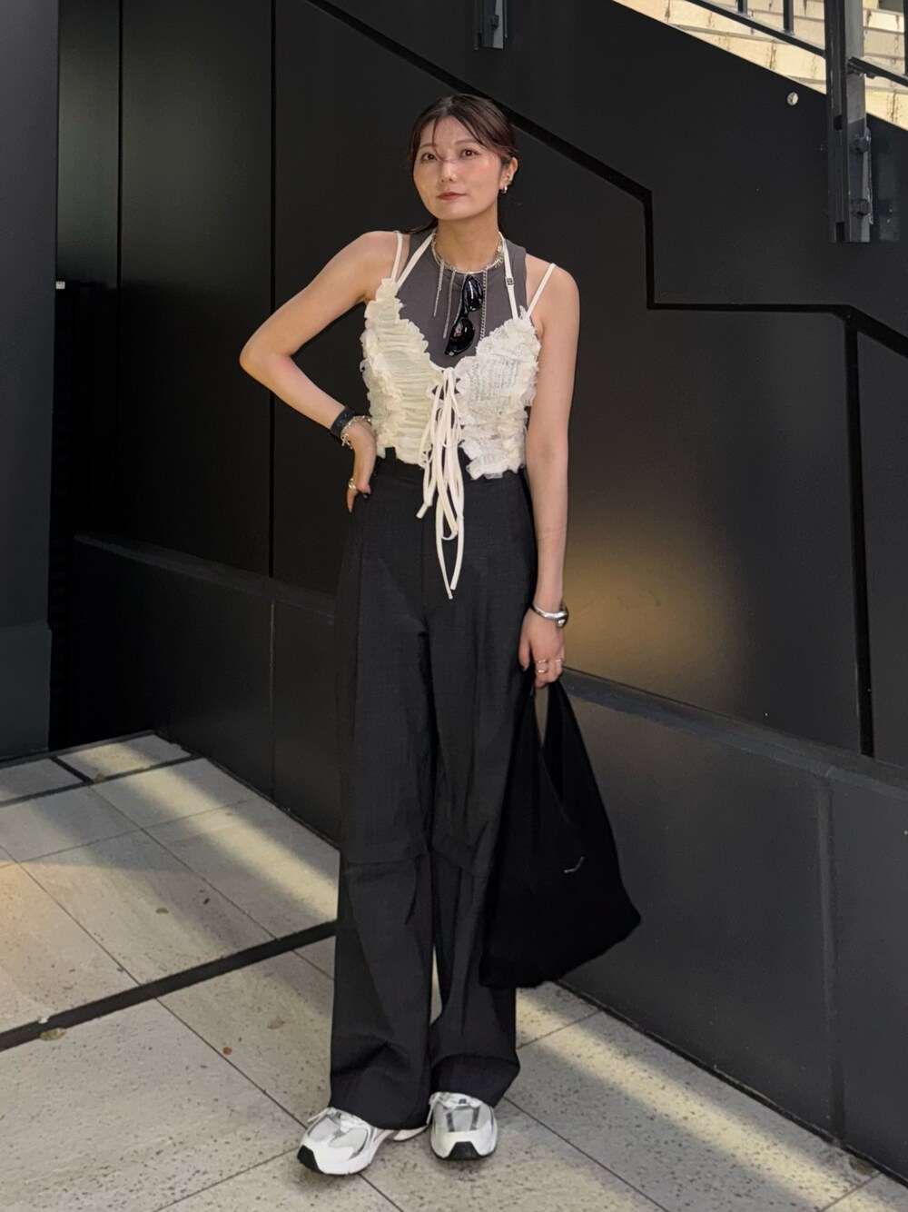 MM6メゾンマルジェラ　メッシュバック MM6 Maison Margiela（ｴﾑｴﾑｼｯｸｽ ﾒｿﾞﾝ ﾏﾙｼﾞｪﾗ）の「MM6 Maison