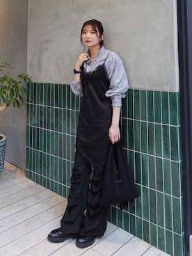 「SLY（スライ）のアイテム」を使った、Yurinaさん（レディース・166cm）の秋コーディネート