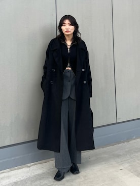 「MURUA（ムルーア）のアイテム」を使った、Yurinaさん（レディース・166cm）の冬コーディネート