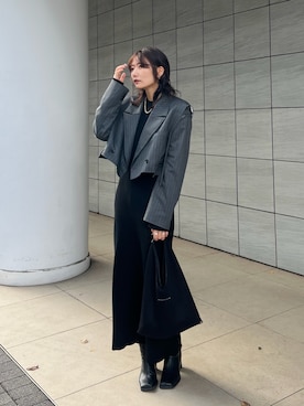 「MM6 Maison Margiela（ｴﾑｴﾑｼｯｸｽ ﾒｿﾞﾝ ﾏﾙｼﾞｪﾗ）のアイテム」を使った、Yurinaさん（レディース・166cm）の春コーディネート