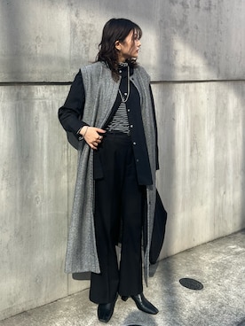 「select MOCA（セレクトモカ）のアイテム（その他アウター）」を使った、Yurinaさん（レディース・166cm）の冬コーディネート
