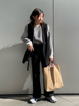 「ZARA（ザラ）のアイテム（その他アウター）」を使った、Yurinaさん（レディース・166cm）の秋コーディネート