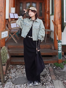 「MOUSSY（マウジー）のアイテム」を使った、Yurinaさん（レディース・166cm）の秋コーディネート