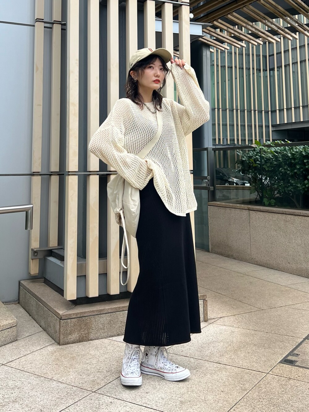 UNIQLO（ユニクロ）の「メリノブレンドリブスカート セットアップ可能