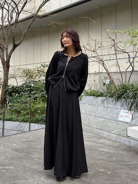 「アイテム（ワンピース/ドレス）」を使った、Yurinaさん（レディース・166cm）の春コーディネート