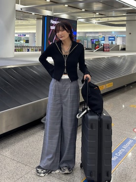「LVEU.（ラブユ.）のアイテム」を使った、Yurinaさん（レディース・166cm）の秋コーディネート