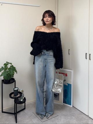 MOUSSY（マウジー）の「CROSS WAIST WIDE STRAIGHT/クロスウエスト