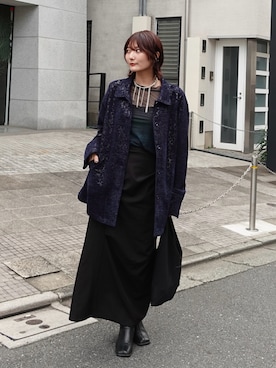 「MURUA（ムルーア）のアイテム」を使った、Yurinaさん（レディース・166cm）の秋コーディネート