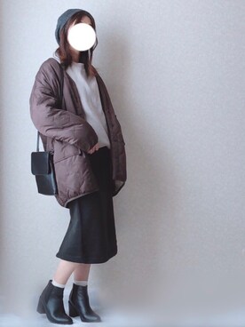 「Green　Parks（グリーンパークス）のアイテム（その他アウター）」を使った、kさん（レディース・158cm）の冬コーディネート