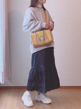 「Cal（カル）のアイテム」を使った、kさん（レディース・158cm）の春コーディネート