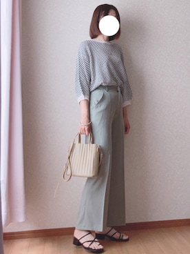 「CURI BISCUI（キュリ　ビスキュイ）のアイテム」を使った、kさん（レディース・158cm）の夏コーディネート