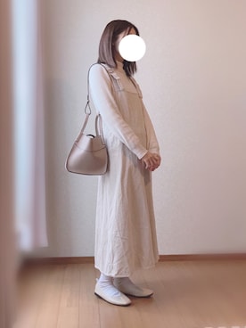 「rps（アールピーエス）のアイテム（ジャンパースカート）」を使った、kさん（レディース・158cm）の冬コーディネート