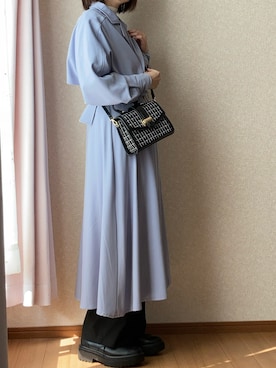 「GRL（グレイル）のアイテム（トレンチコート）」を使った、kさん（レディース・158cm）の春コーディネート