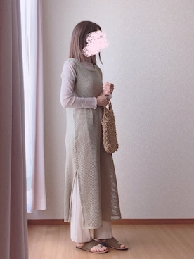 kさん（レディース・158cm）の春コーディネート