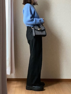 「アイテム（ドレスシューズ）」を使った、kさん（レディース・158cm）の冬コーディネート