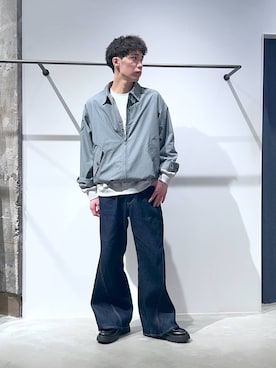 「アイテム（スウェット）」を使った、かんたさん（メンズ・169cm）の秋コーディネート