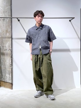 「アイテム（カーゴパンツ）」を使った、かんたさん（メンズ・169cm・20代）の夏コーディネート