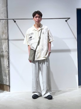 「RAGEBLUE（レイジブルー）のアイテム（スウェットパンツ）」を使った、かんたさん（メンズ・169cm）の夏コーディネート
