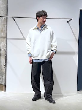 「アイテム（スウェット）」を使った、かんたさん（メンズ・169cm）の夏コーディネート