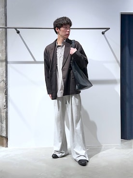 「アイテム（スウェットパンツ）」を使った、かんたさん（メンズ・169cm・20代）の夏コーディネート