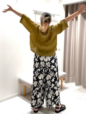 「GLOBAL WORK（グローバルワーク）のアイテム（パンツ、その他）」を使った、sakissさん（レディース・164cm）の春コーディネート