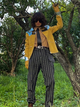 「MM6 Maison Margiela（ｴﾑｴﾑｼｯｸｽ ﾒｿﾞﾝ ﾏﾙｼﾞｪﾗ）のアイテム（ジャケット/アウター）」を使った、Kosei Yutakaさん（メンズ・171cm）の秋コーディネート