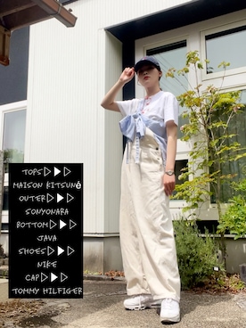 nayoinさんの（Maison Kitsune | メゾンキツネ）を使ったコーディネート