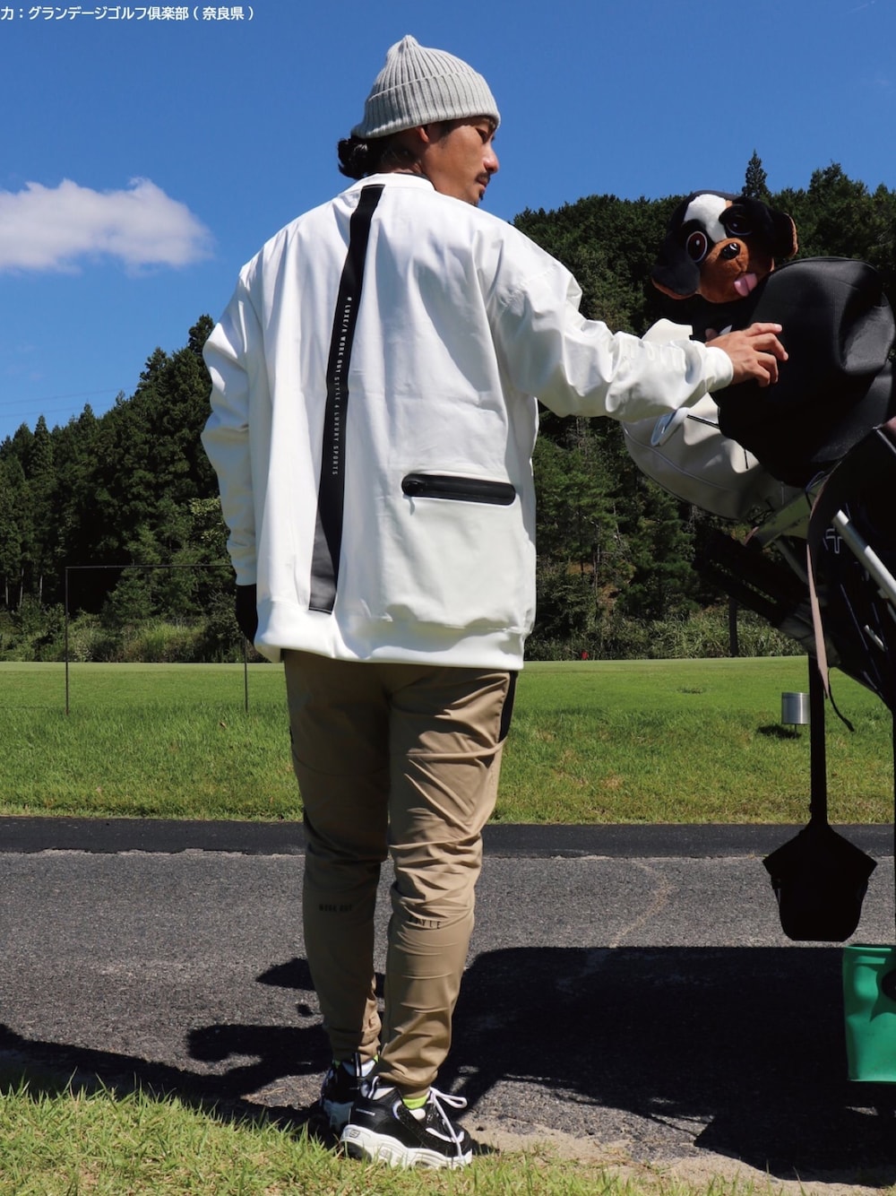【LUXE/R GOLF】ファスナー デザインカーゴ イージー パンツ LUXE/R ゴルフウェア ジョガーパンツ カーゴパンツ メンズ