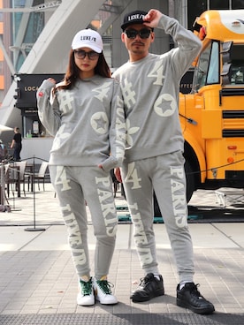 「アイテム（スウェットパンツ）」を使った、【BAYBLO】Officialさん（メンズ・170cm・30代）の冬コーディネート