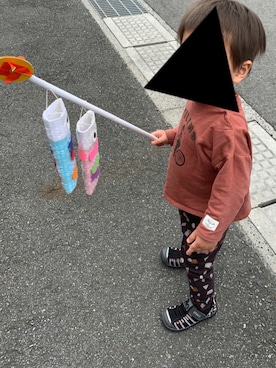 「アイテム（レギンス/スパッツ、グリーン系）」を使った、hy...さん（キッズ・100cm）の夏コーディネート