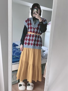 絹衣さん（レディース・165cm）の冬コーディネート