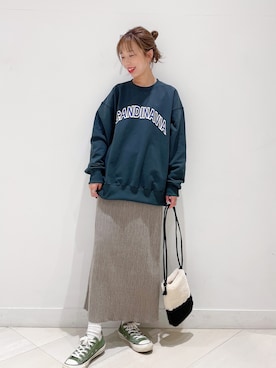 「アイテム（スウェット）」を使った、megpi【GLOBALWORK】さん（レディース・162cm・30代）の秋コーディネート