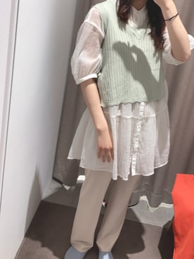 「シャーベットカラー」｜「アイテム（ワンピース/ドレス）」を使った、mnさん（レディース・165cm）の夏コーディネート