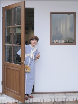 「apres jour mignon（アプレジュールミニョン）のアイテム（ワンピース/ドレス）」を使った、maru🍡さん（レディース・158cm）の秋コーディネート