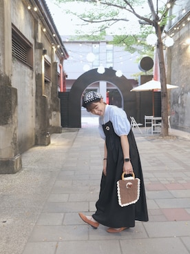 「handmade」｜「アイテム（帽子）」を使った、maru🍡さん（レディース・158cm）の秋コーディネート