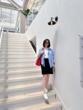 「TOMMY HILFIGER（トミーヒルフィガー）のアイテム」を使った、魚さん（レディース・151cm）の秋コーディネート