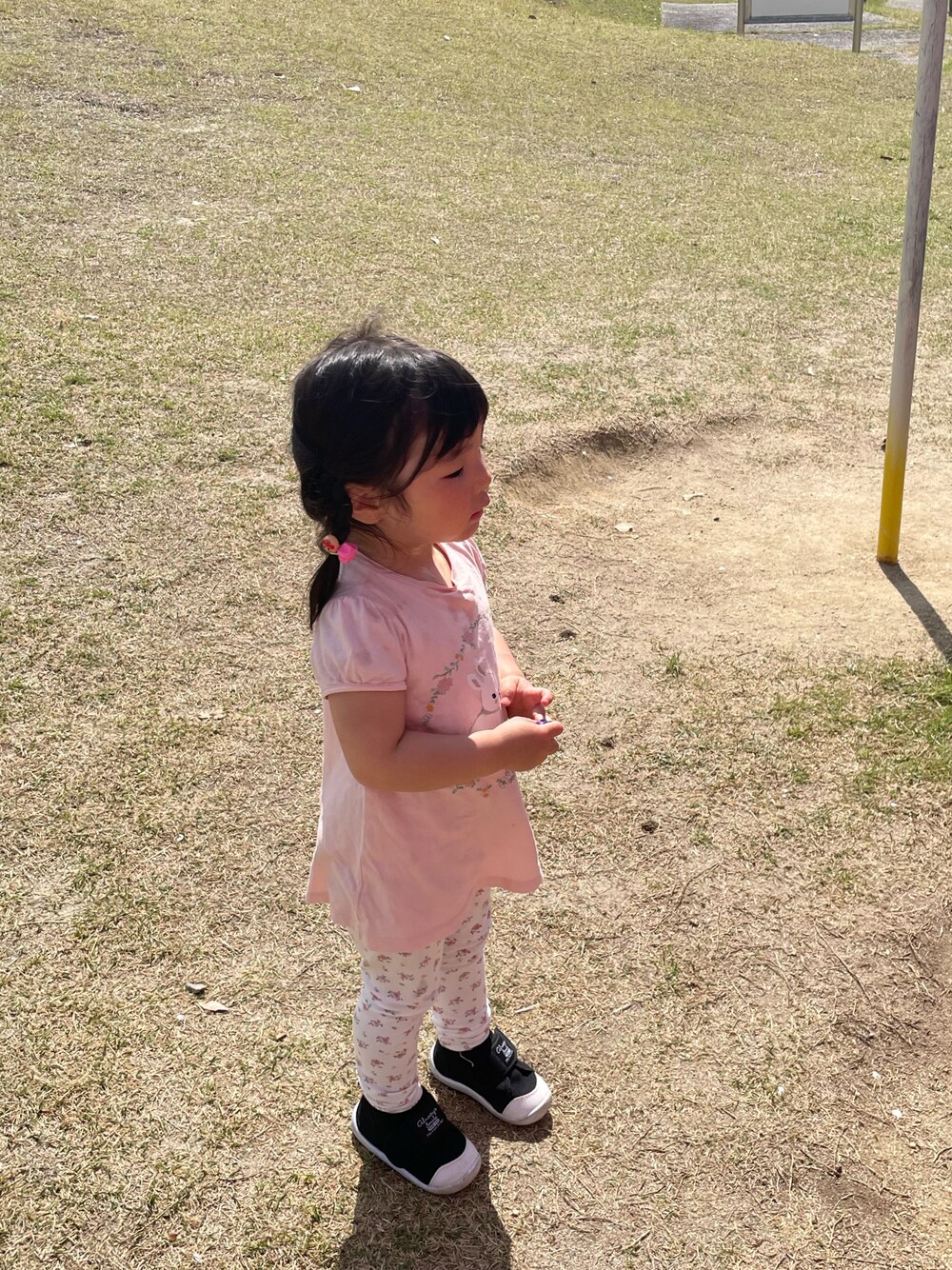 「2歳、女の子、春夏コーデ」｜「H&Mのアイテム（Tシャツ/カットソー、ピンク系）」を使った、w-kさん（キッズ・100cm）の春コーディネートの1枚目の写真