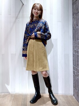 「ジーナシス」｜「アイテム（アクセサリー）」を使った、ai (FOREVER21)さん（レディース・167cm）の秋コーディネート