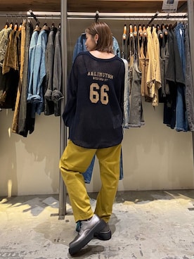 「アイテム（その他シューズ）」を使った、RENAさん（レディース・153cm）の秋コーディネート