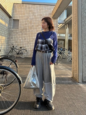 「アイテム（帽子）」を使った、RENAさん（レディース・153cm・40代）の秋コーディネート