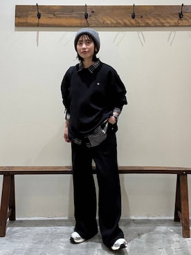 「アイテム（Tシャツ/カットソー）」を使った、RENAさん（レディース・153cm・40代）の秋コーディネート