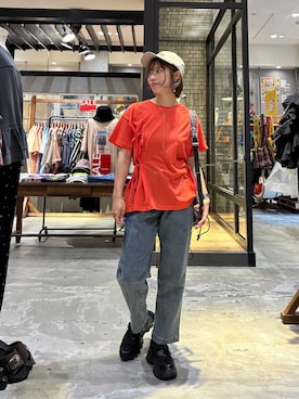 「アイテム（バックパック/リュック）」を使った、RENAさん（レディース・153cm・40代）の夏コーディネート