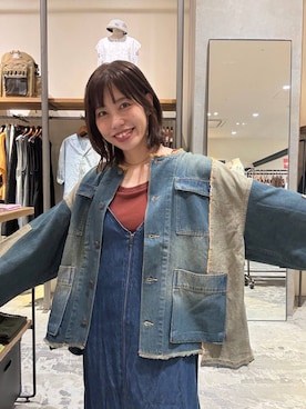 「niko and...（ニコアンド）のアイテム（トートバッグ）」を使った、RENAさん（レディース・153cm）の夏コーディネート