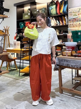 「WIGGLE WIGGLE（ウィグルウィグル）のアイテム」を使った、RENAさん（レディース・153cm）の春コーディネート