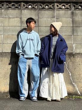 「アイテム（帽子）」を使った、RENAさん（レディース・153cm・40代）の秋コーディネート