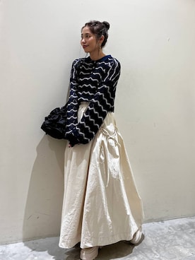 「niko and...（ニコアンド）のオリジナルスニーカーソールローファー（ローファー）」を使った、RENAさん（レディース・153cm）の春コーディネート